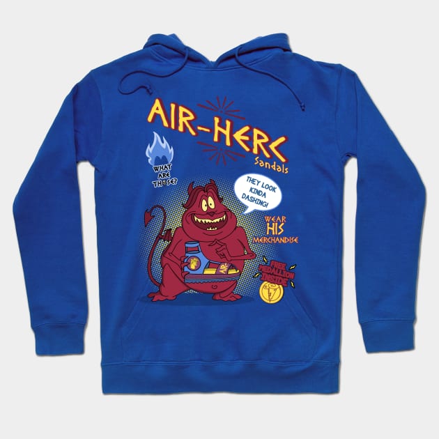 Air Herc Sandals Hoodie by LanfaTees